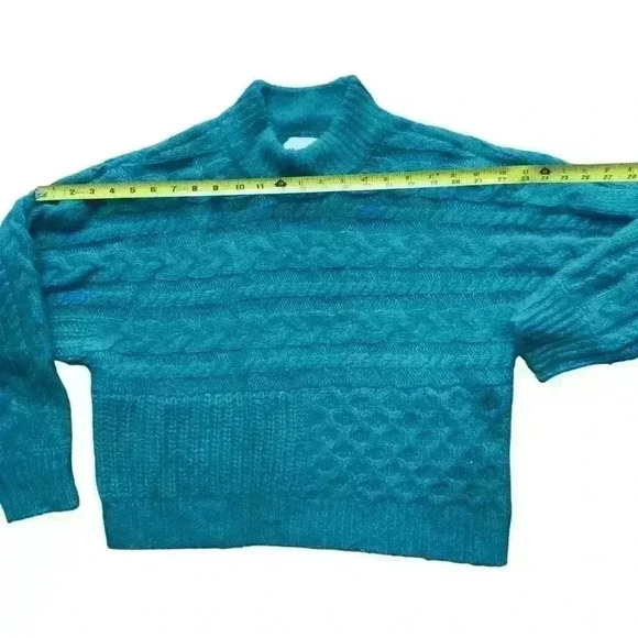 Abercrombie & Fitch Women's Green and Blue Jumper. Sz M - Picture 2 of 5